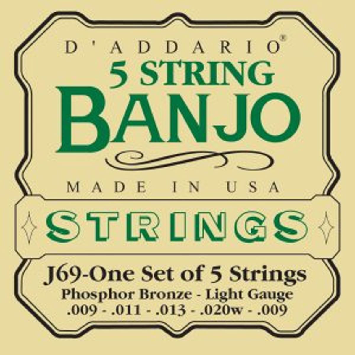 DADDARIO Strengesett for Banjo EJ69